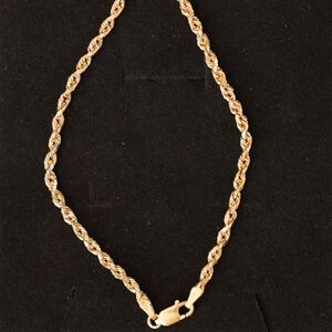10k gold rope bracelet